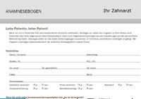 Anamnesebogen Anamnesebogen